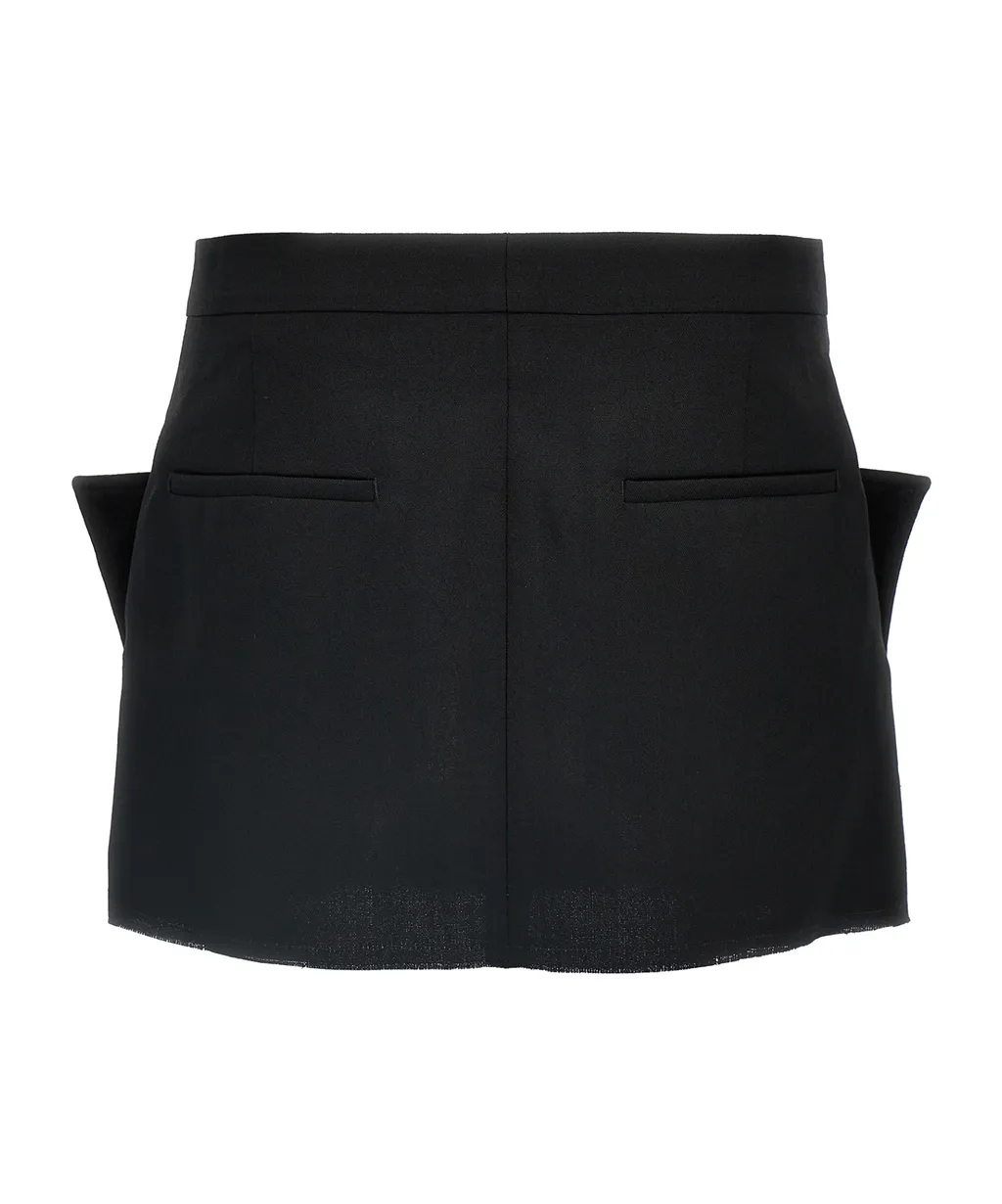 Cut Off Mini Skirt