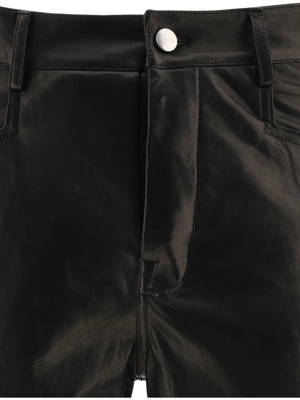 Tyrone Straight-Leg Leather Trousers