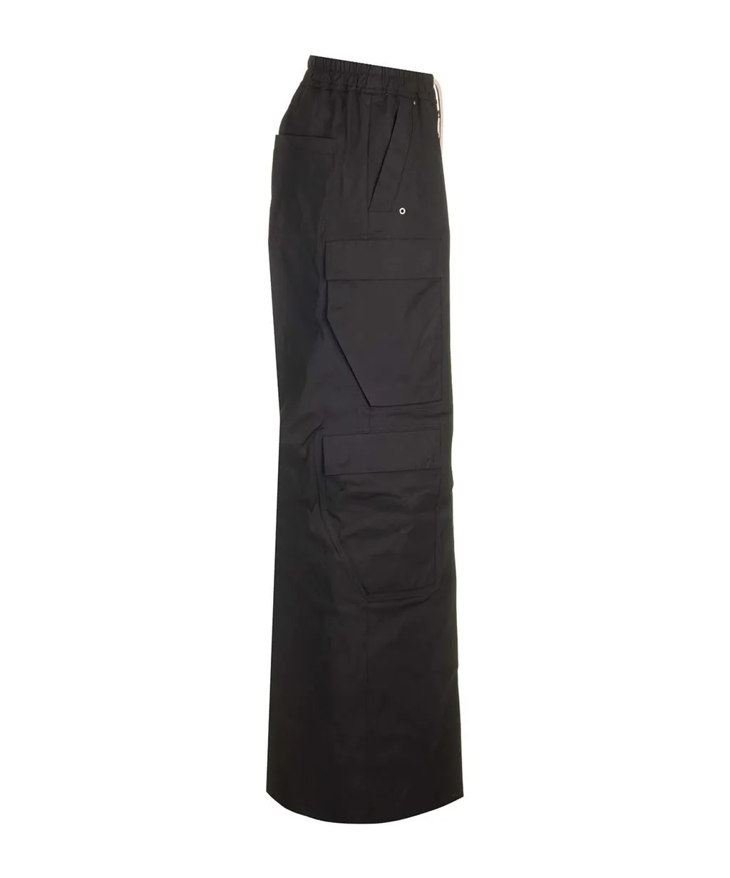 Wide-Leg Cargo Trousers