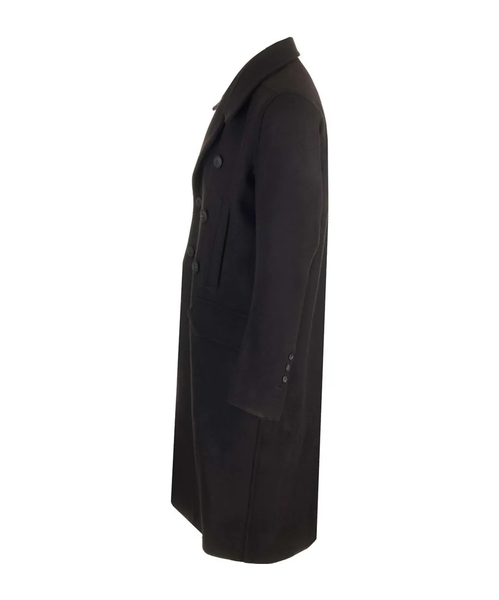 Double-Breasted Officer Coat