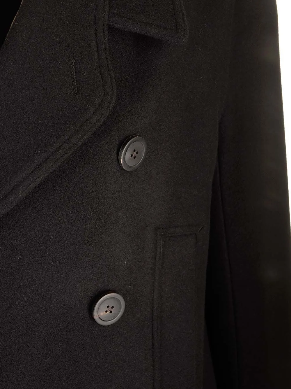 Double-Breasted Officer Coat