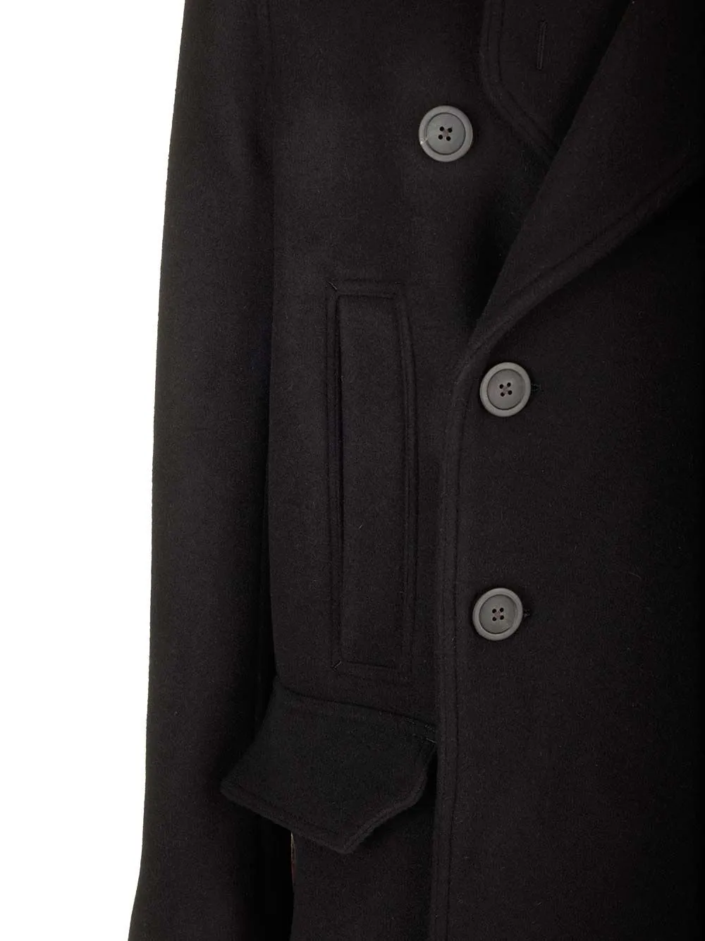 Double-Breasted Officer Coat