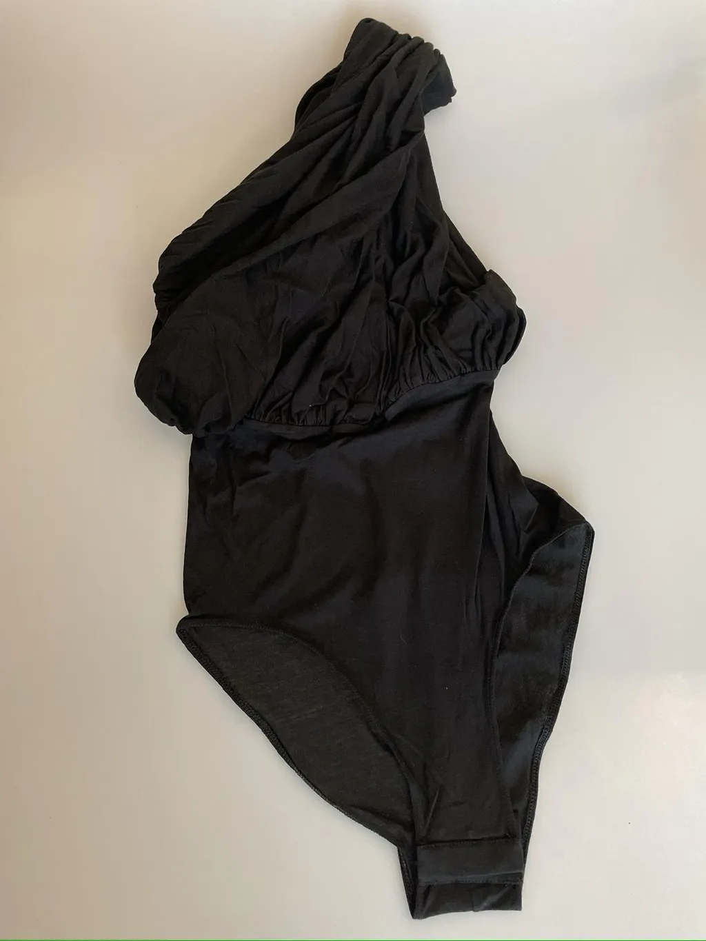 One-Shoulder Draped Bodysuit