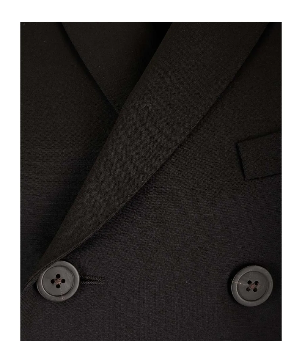 Double-Breasted Cropped Jacket