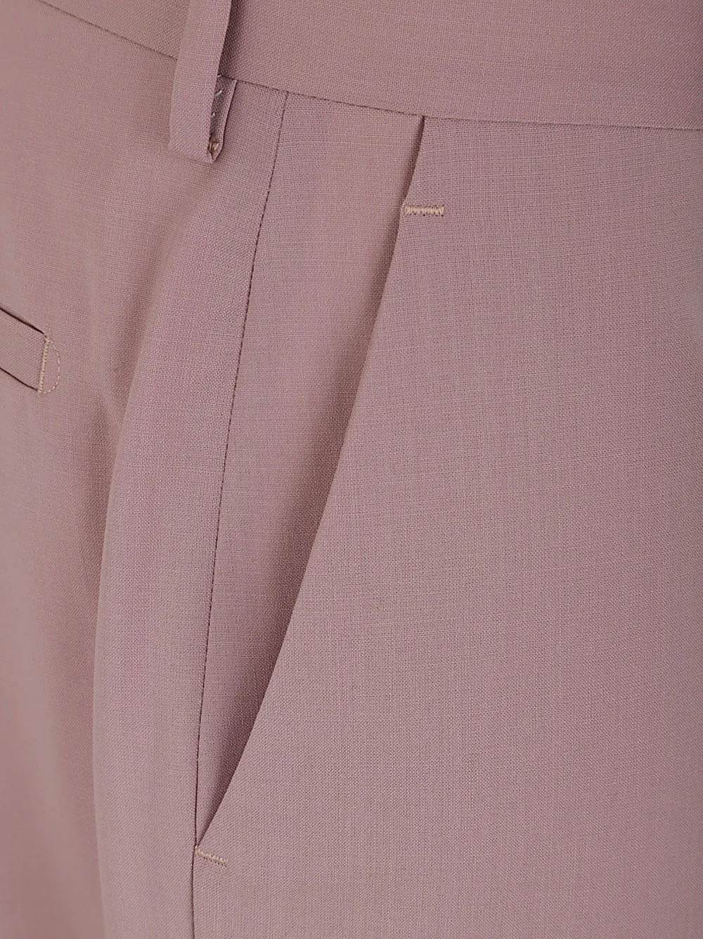 Pressed-Creased Wool Trousers