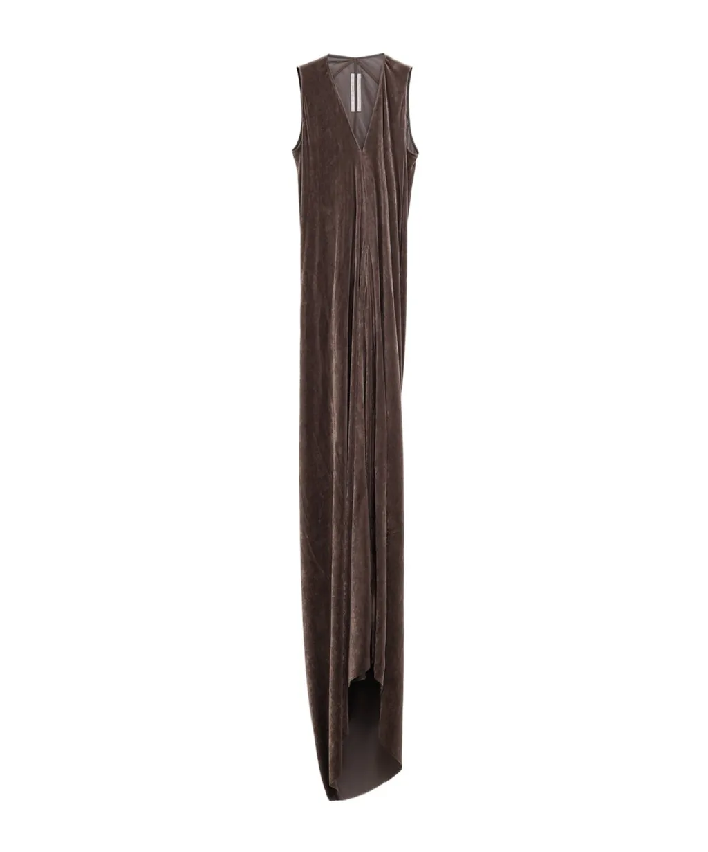 Draped Velvet Dress