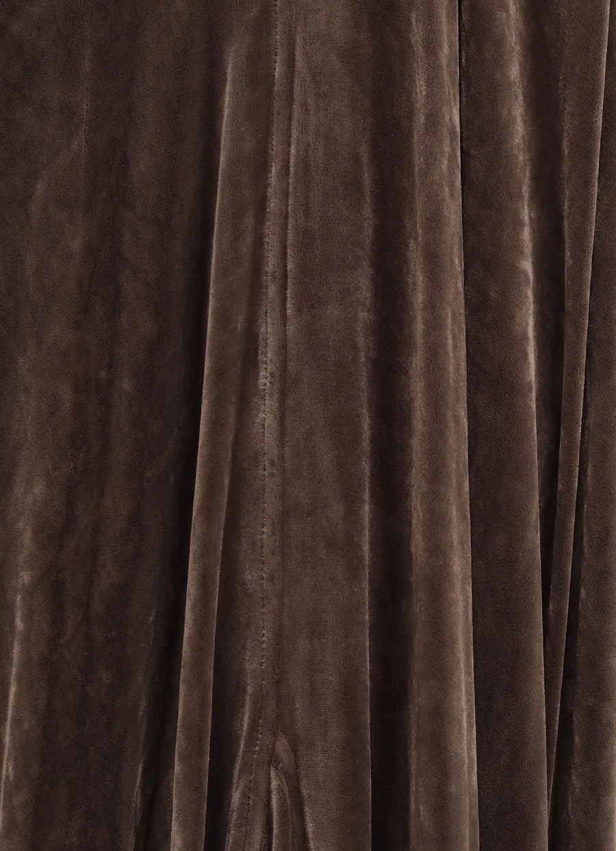 Draped Velvet Dress
