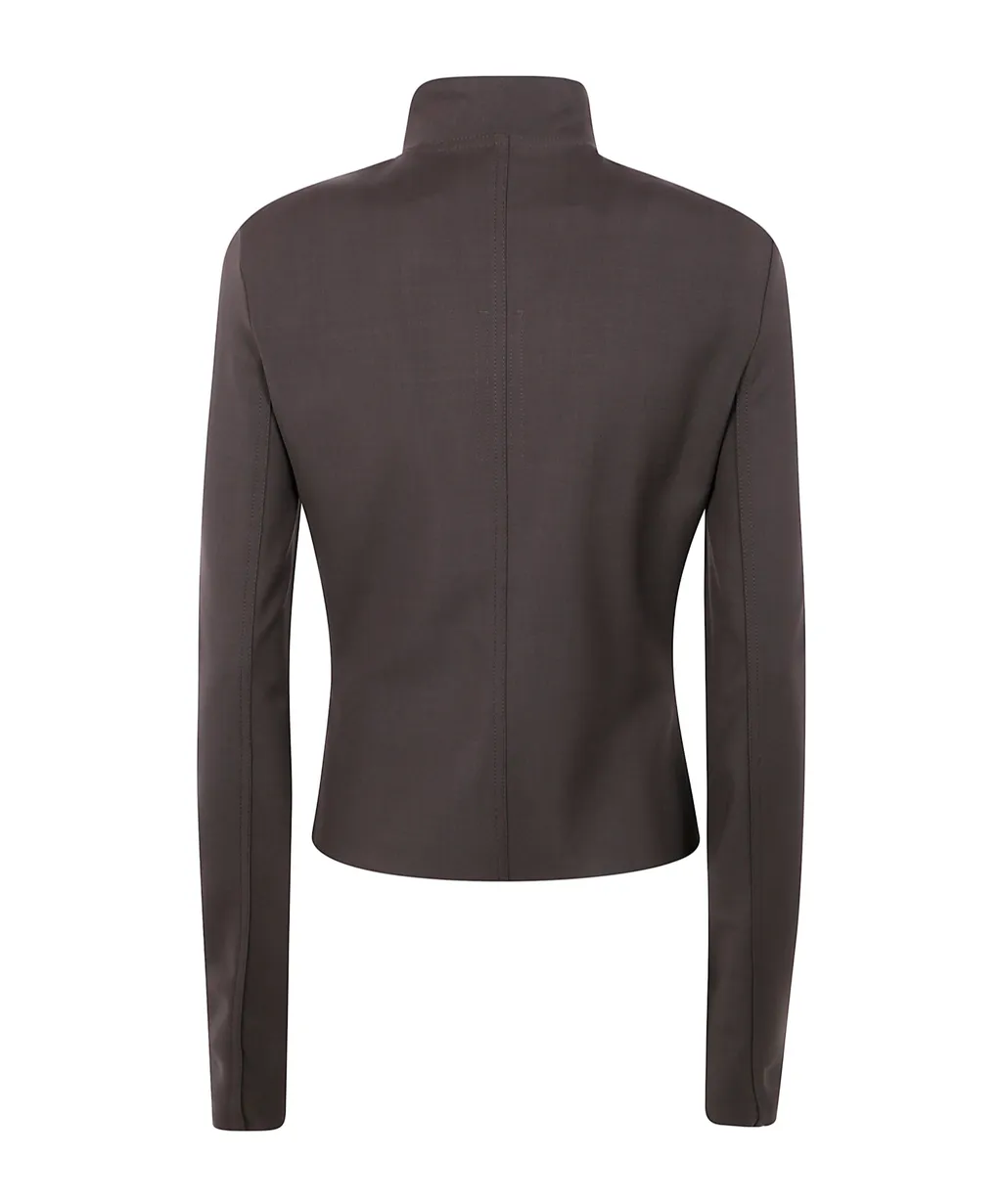 Gary High-Neck Zip-Front Jacket