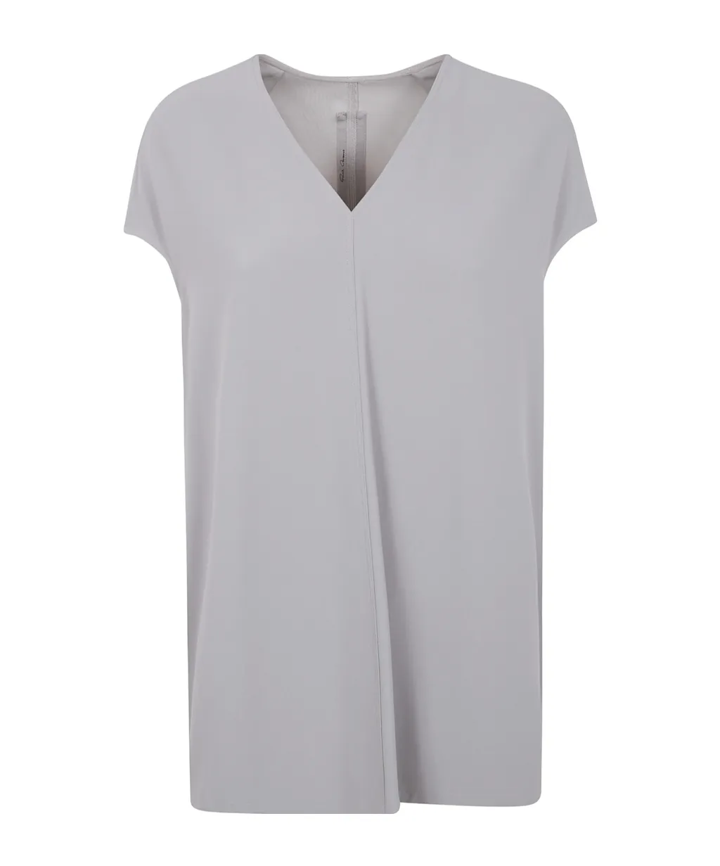 V-Neck Short-Sleeve Blouse