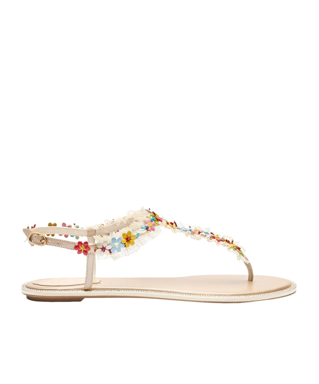 Round Toe Flat Sandals