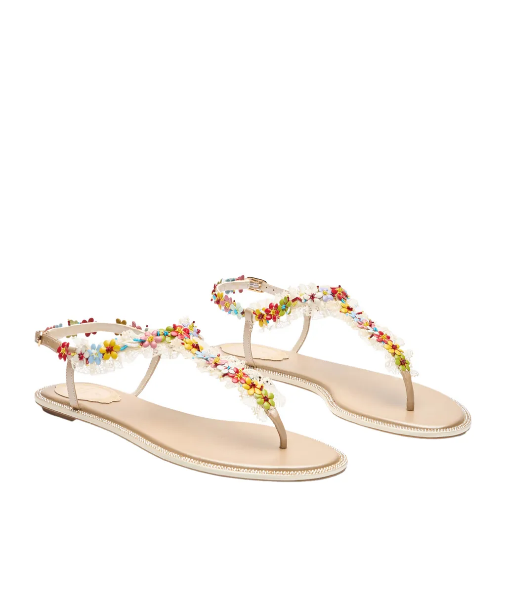 Round Toe Flat Sandals