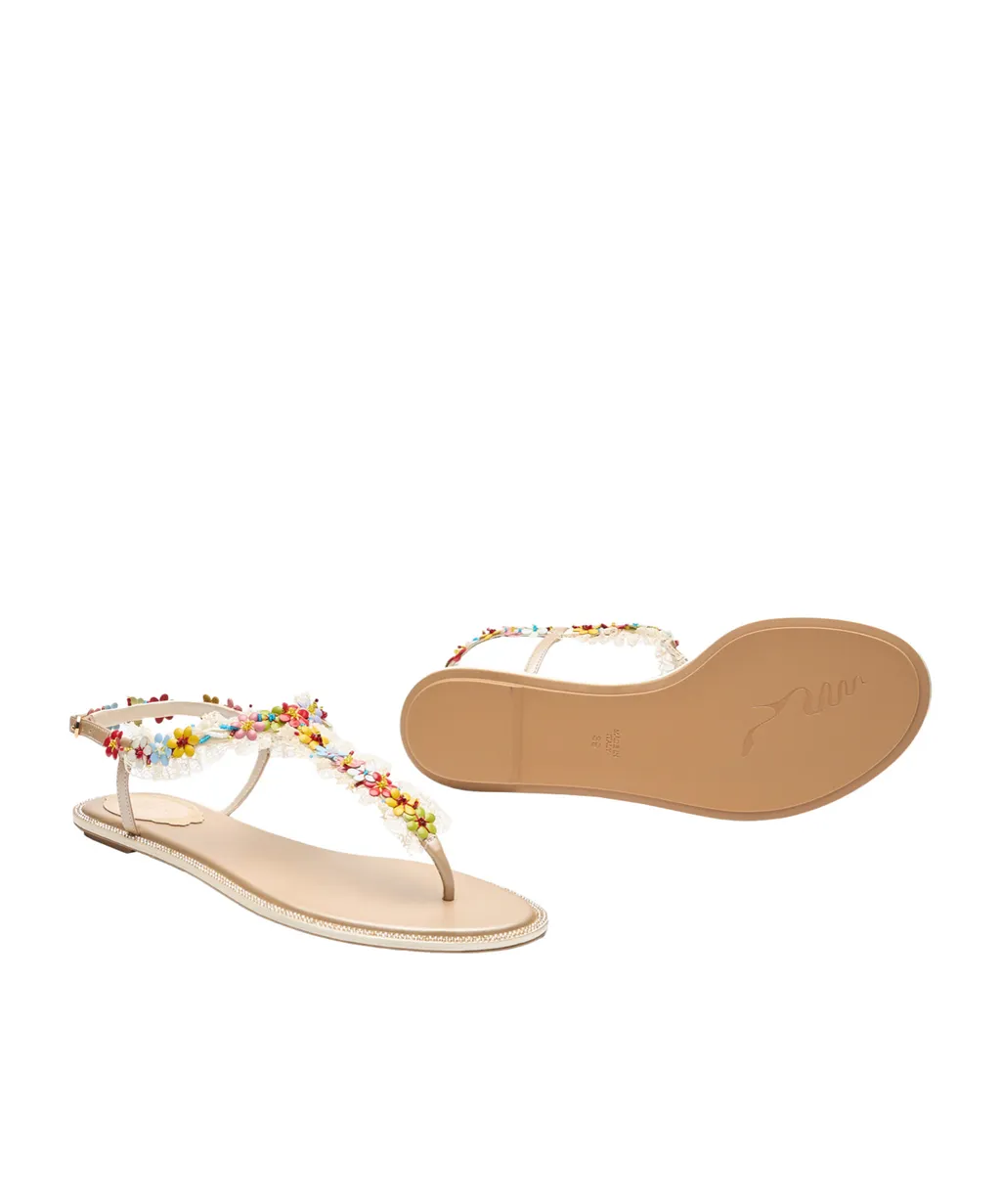 Round Toe Flat Sandals