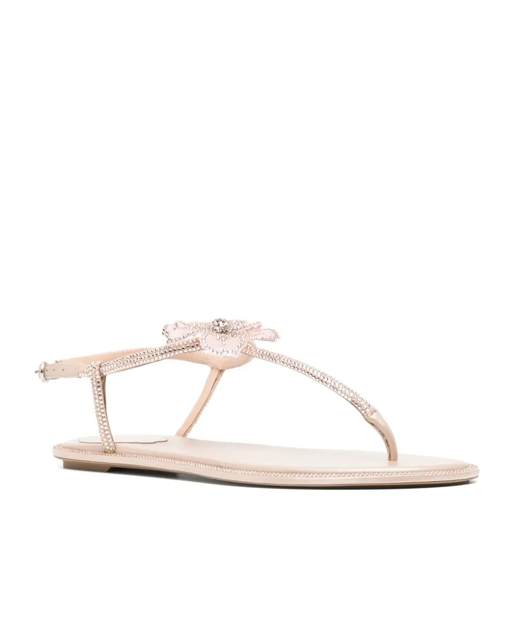 Peach Flower Sandals