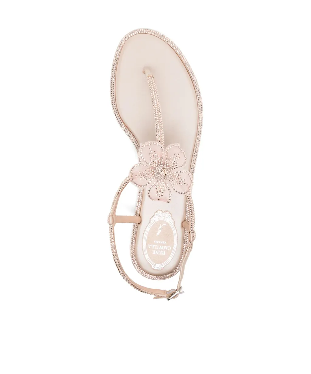 Peach Flower Sandals