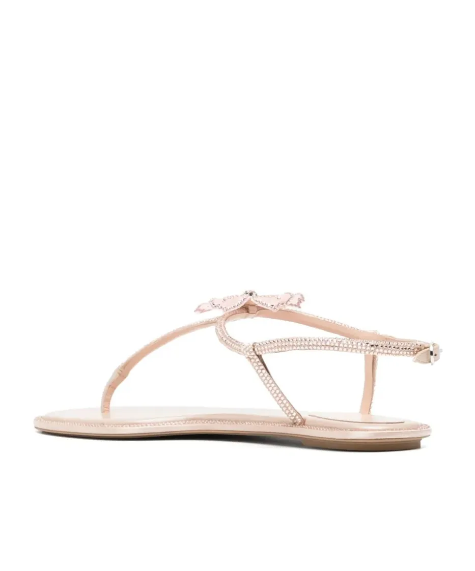 Peach Flower Sandals