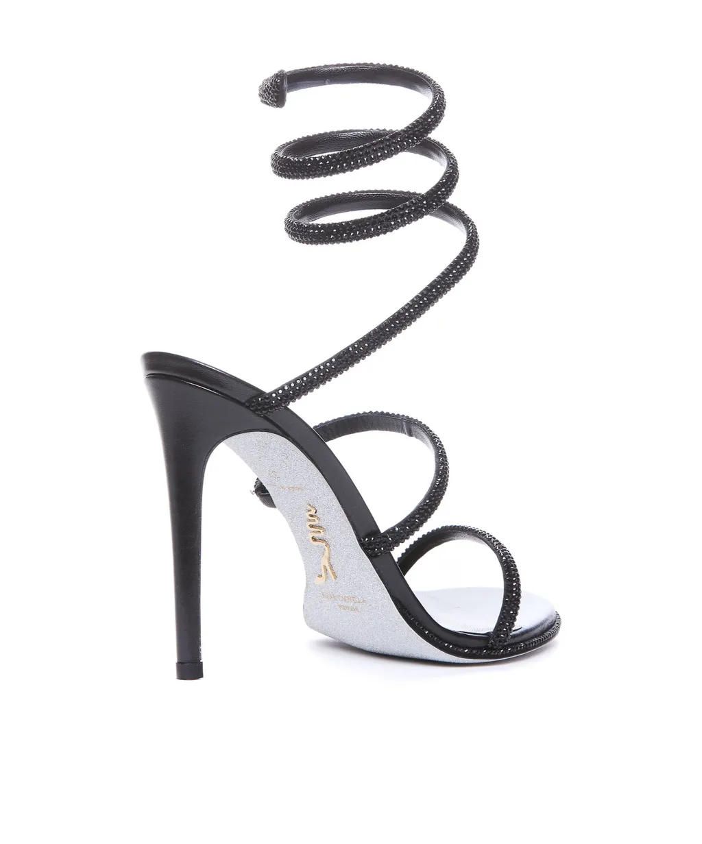 Embellished Heeled Sandals