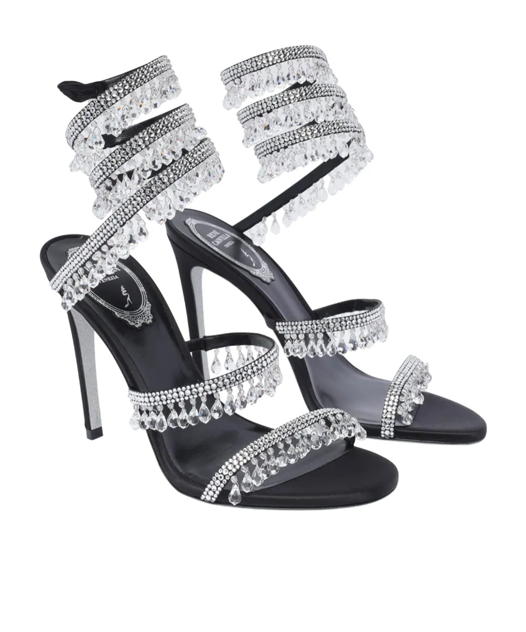 105Mm Crystal-Embellished Sandals