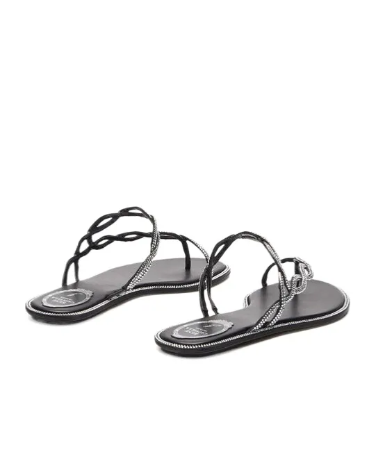 Embellished Slip-On Sandals