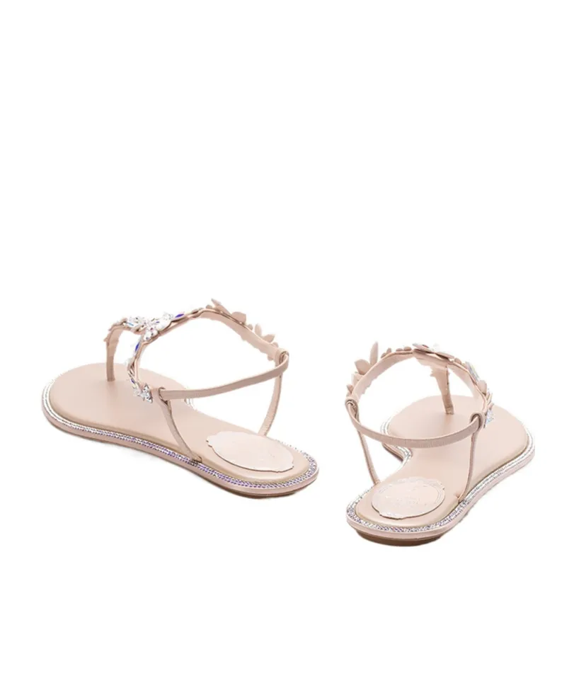 Crystal-Embellished Sandals