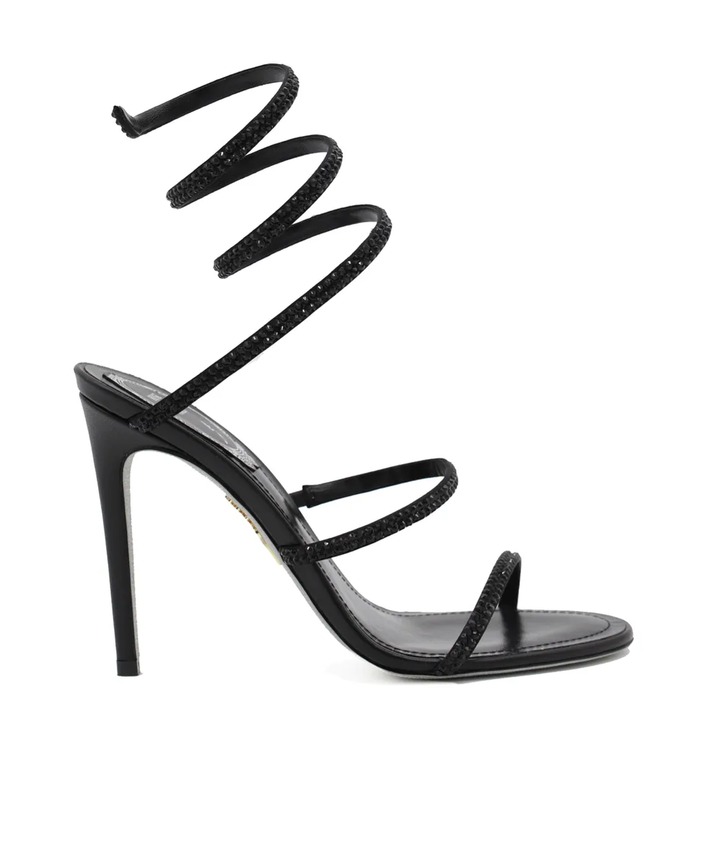 Strass Spiral Sandals
