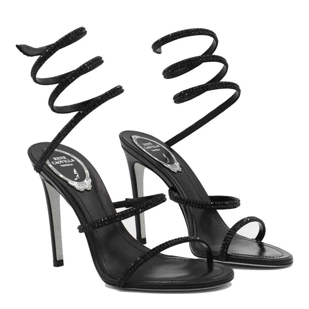 Strass Spiral Sandals