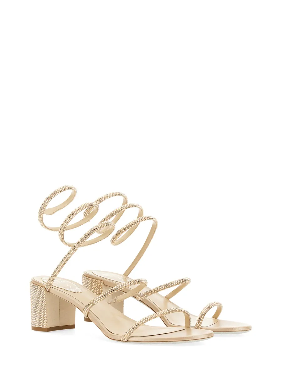 Cleo Ankle Strap Embellished Sandals