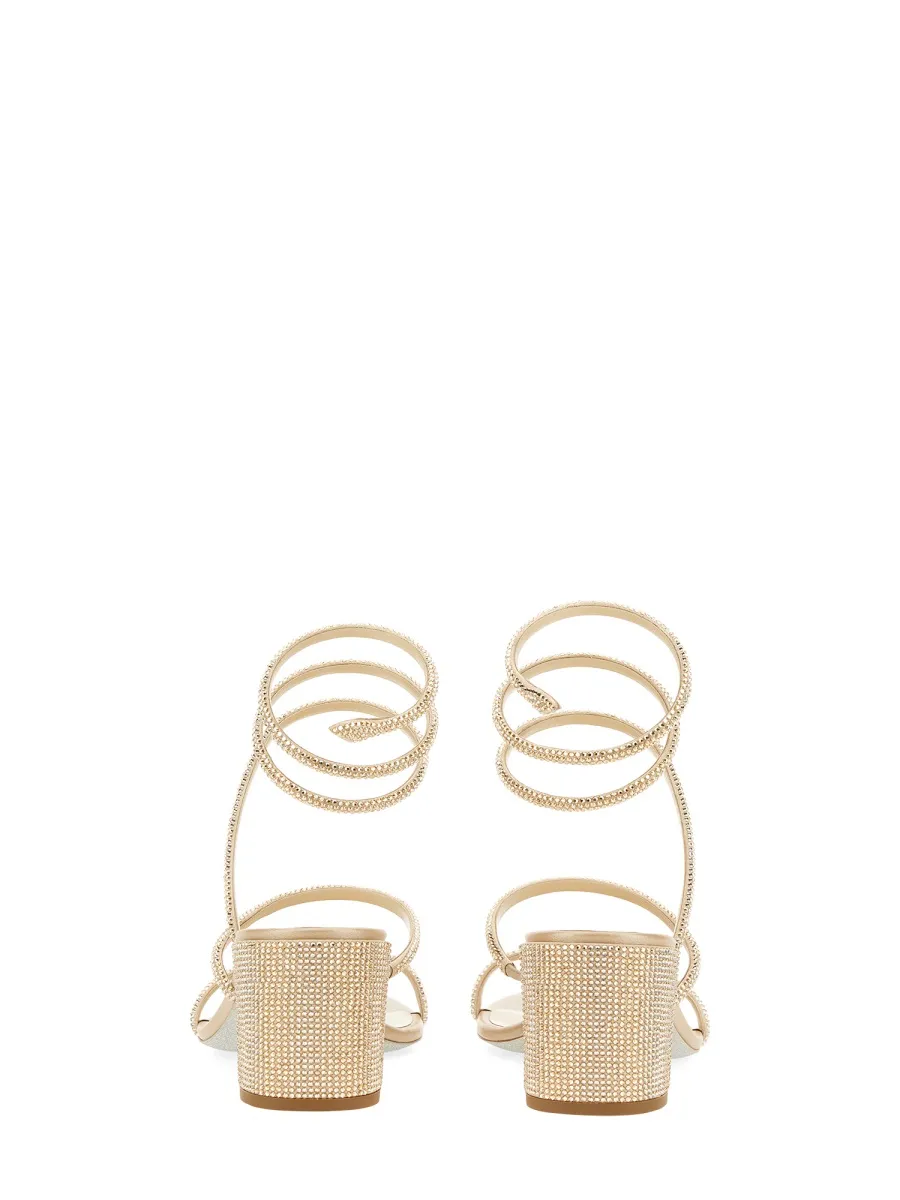 Cleo Ankle Strap Embellished Sandals