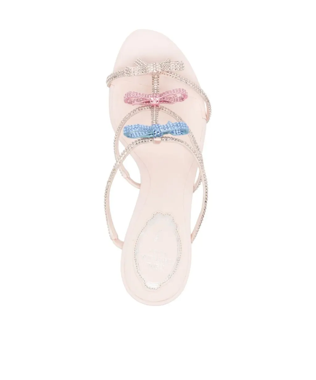 100Mm Crystal-Embellished Satin Mules