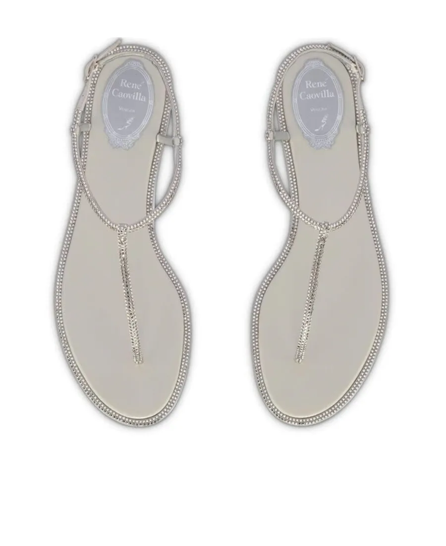 Embellished Round Toe Sandals