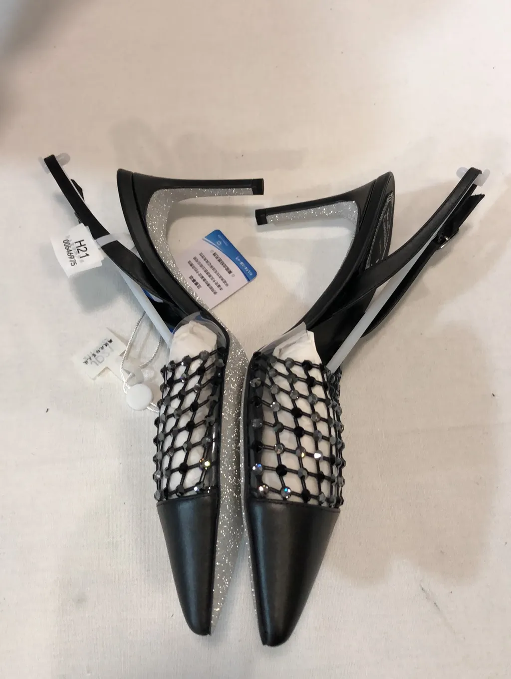Water Drill Mesh High Heels