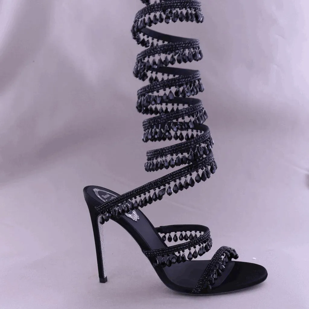 Ankle Wrap High-Heeled Sandals