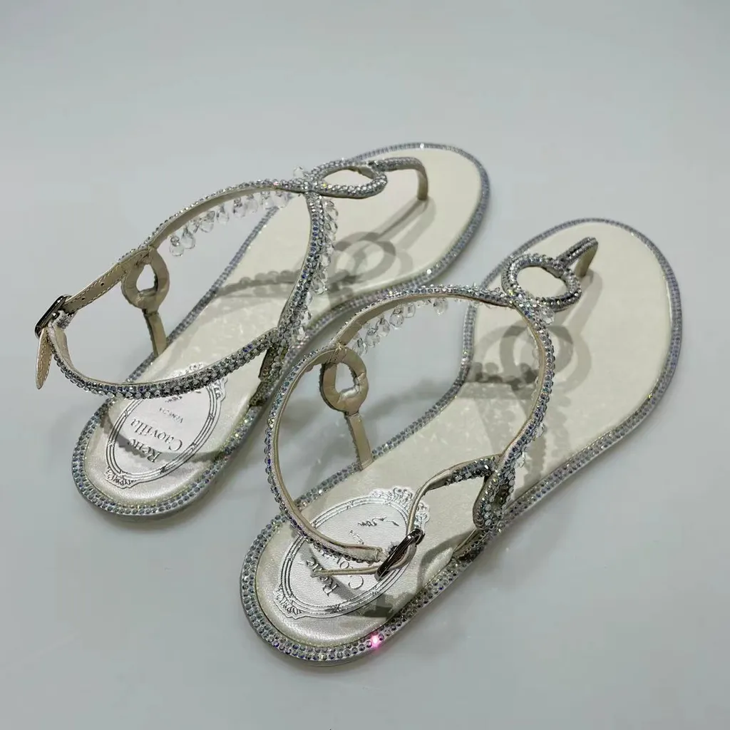 Pim-Toed Rhinestones Sandals
