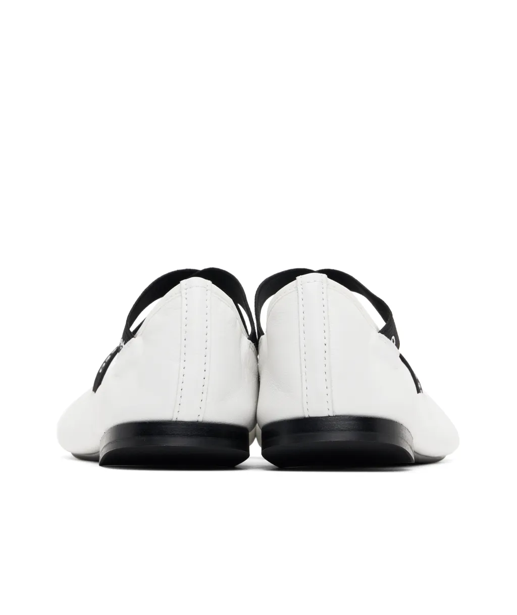 Elastic Detail Ballet Shoes