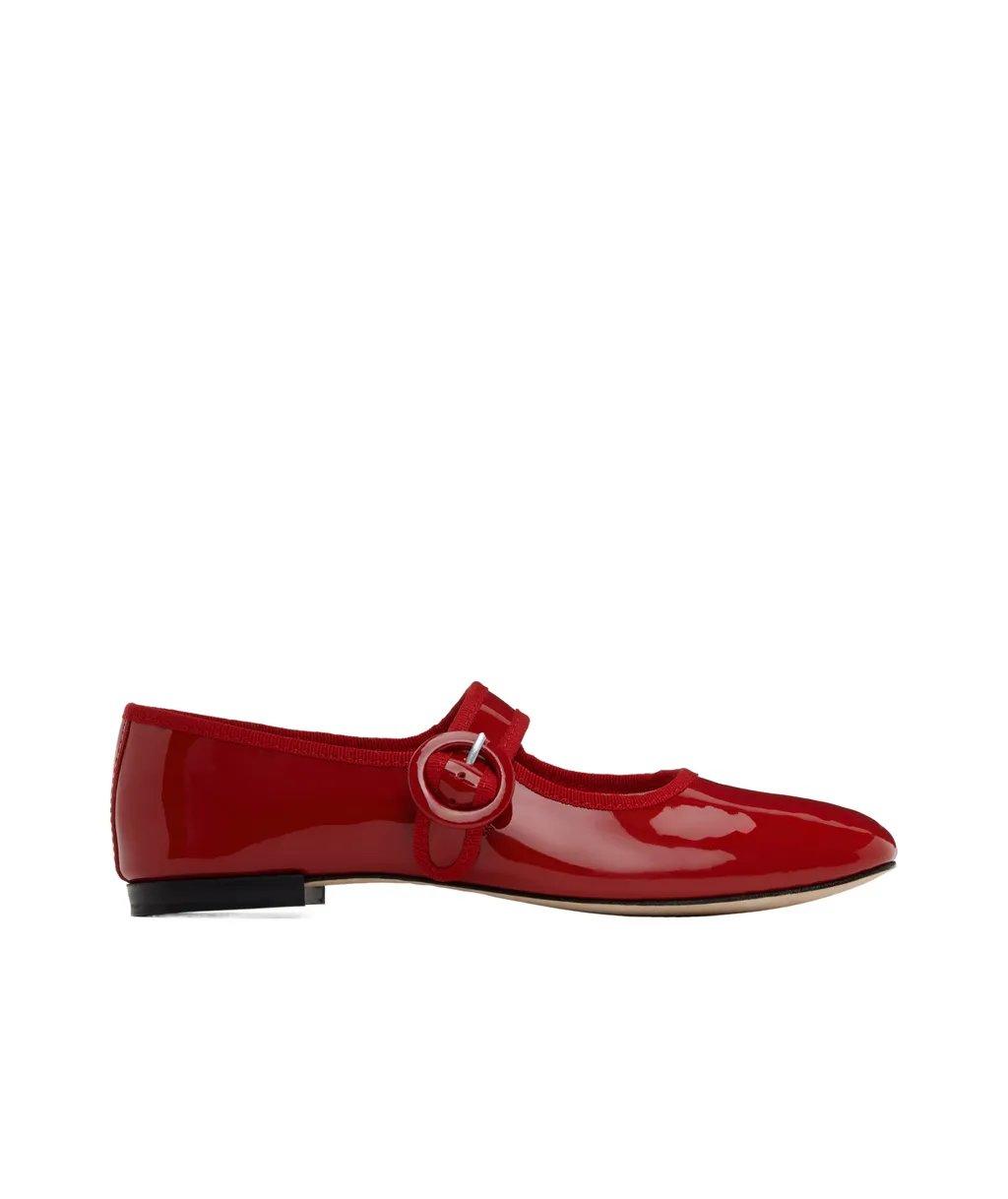 Stretch Detail Mary Jane Shoes
