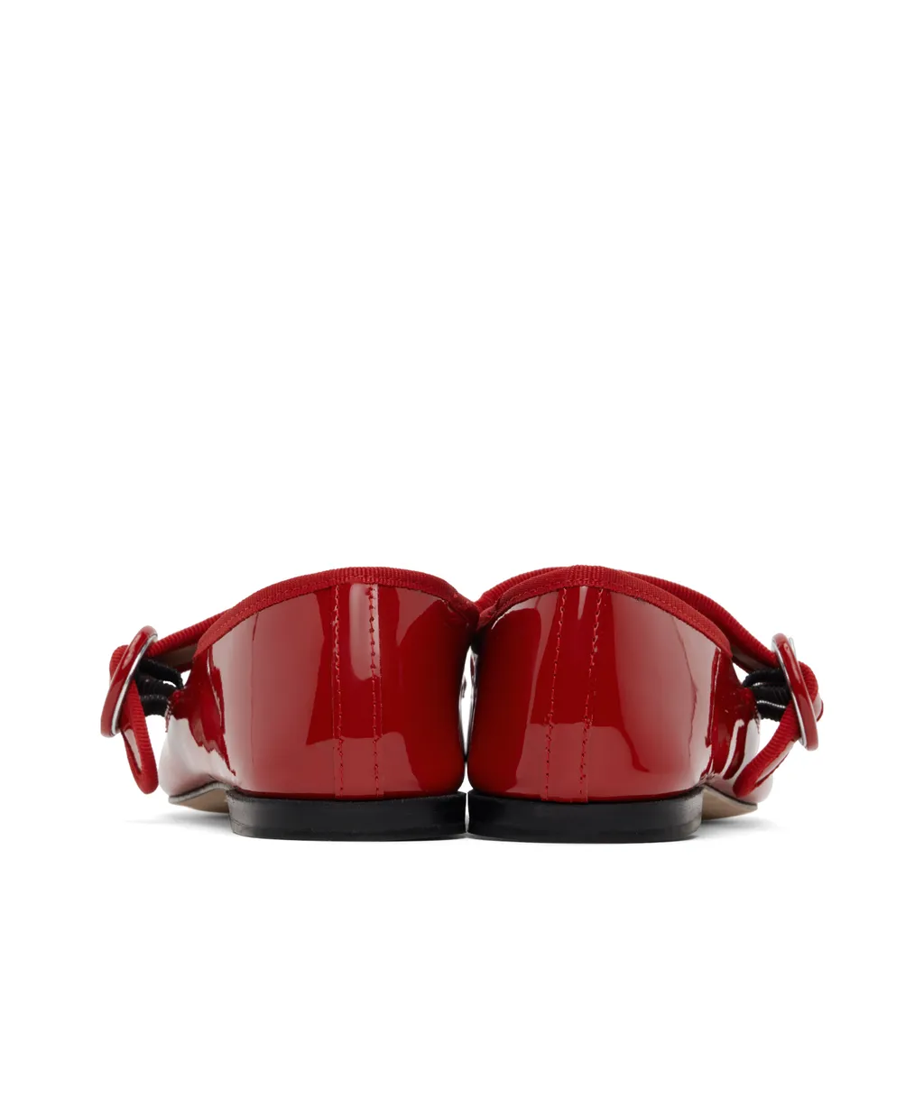 Stretch Detail Mary Jane Shoes