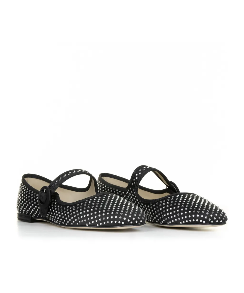 Georgia Crystal-Embellished Mary Janes