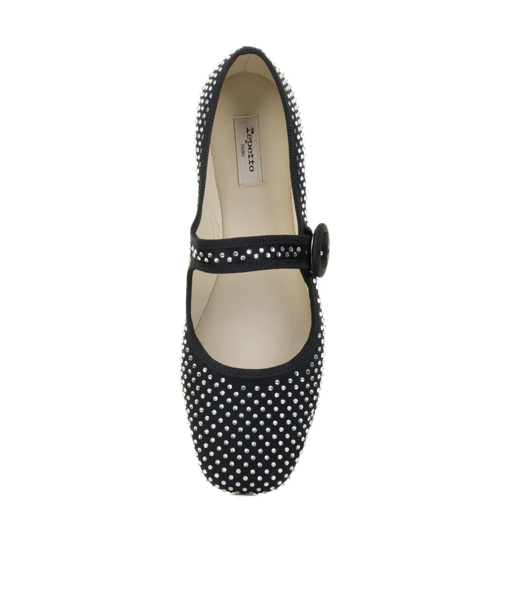 Georgia Crystal-Embellished Mary Janes