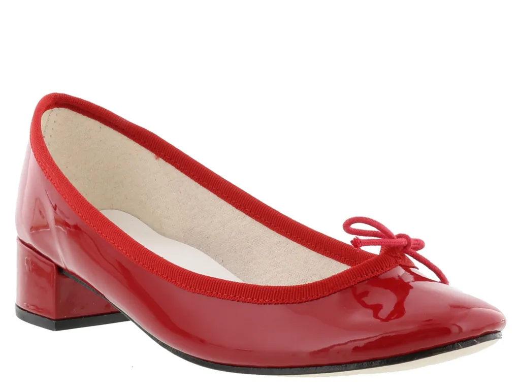 Bow Front Low Heel Pumps