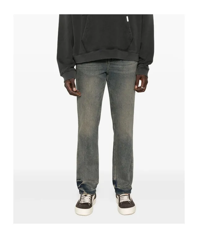 Stretched Straight-Leg Jeans