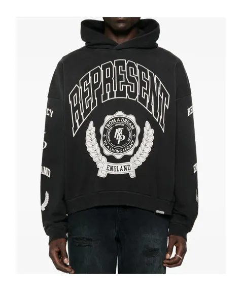 Graphic Printed Long Sleeved Hoodie