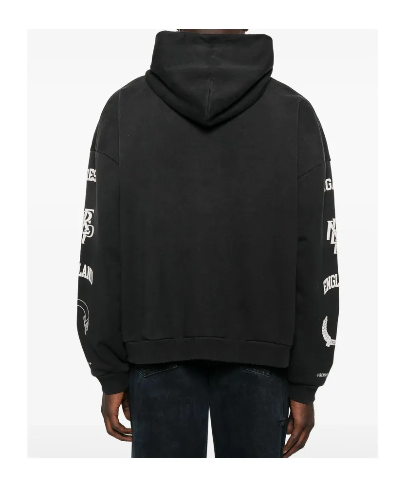 Graphic Printed Long Sleeved Hoodie