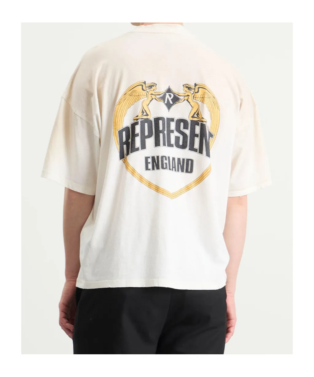 Angel Border Crew Neck T-Shirt