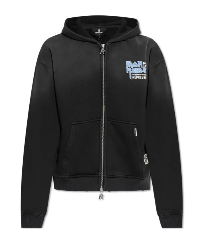 Iron Maiden X Represent Zip Up Hoodie