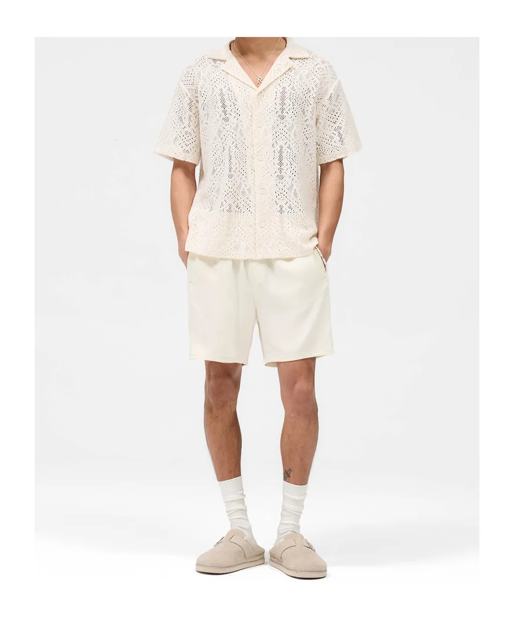 Knitted-Panel Shorts