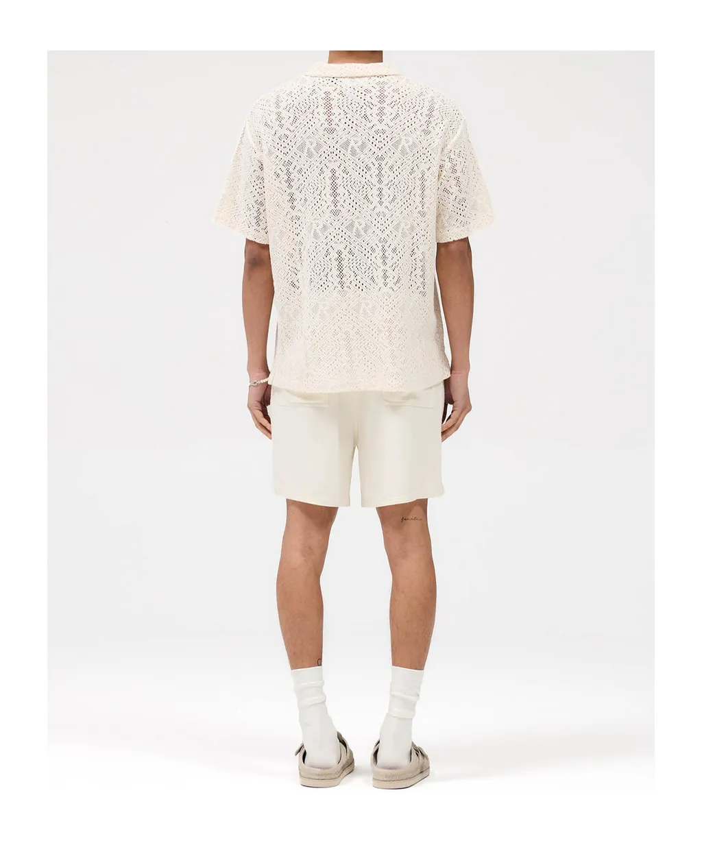 Knitted-Panel Shorts