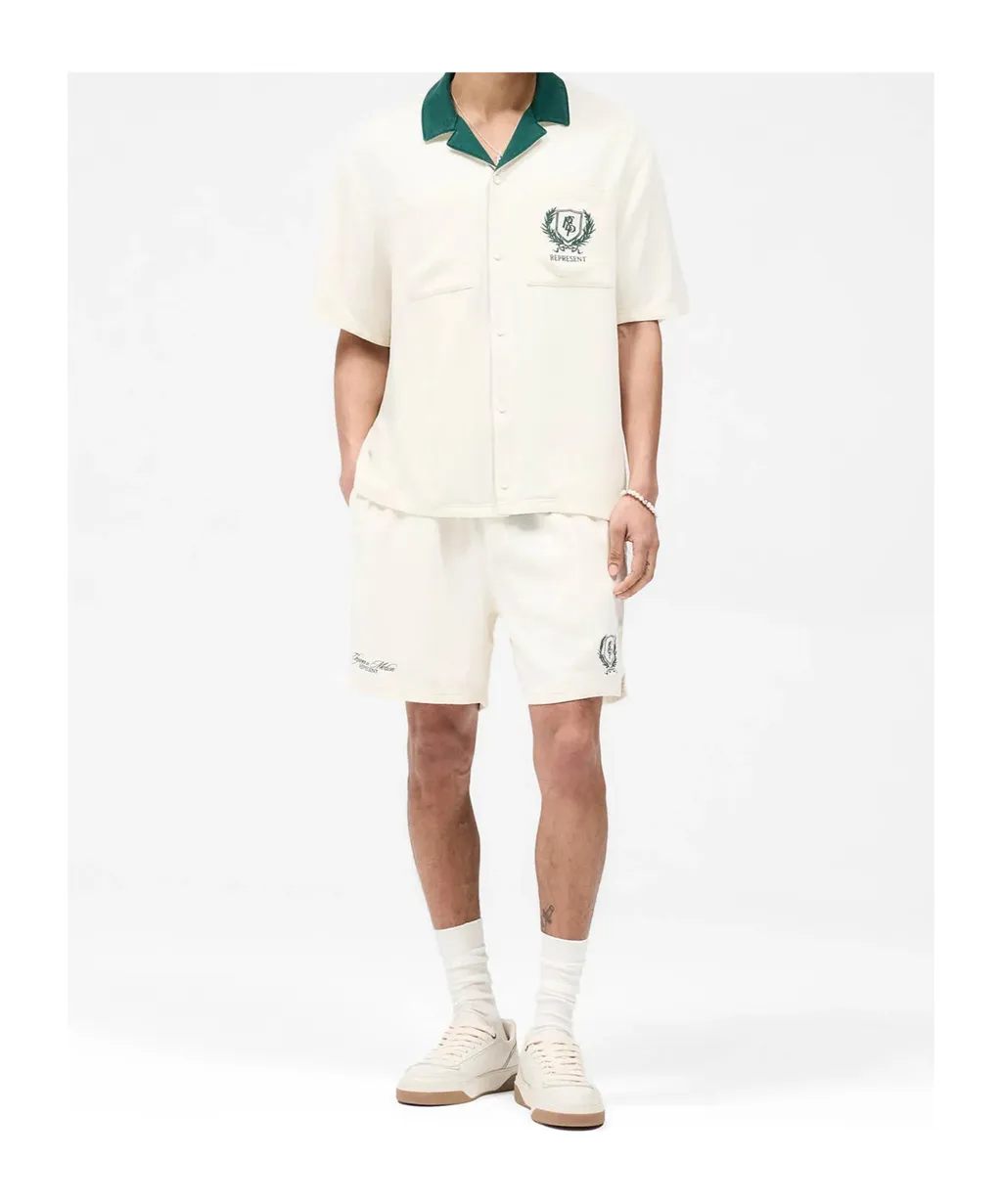 Crest Logo Embroidered Shorts