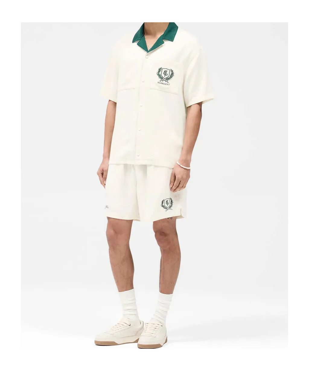 Crest Logo Embroidered Shorts