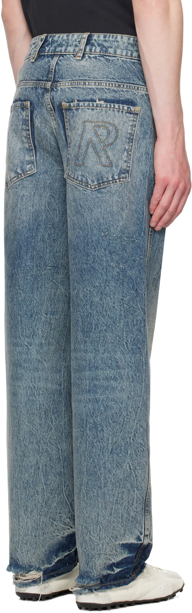 R3 Distressed Baggy Jeans
