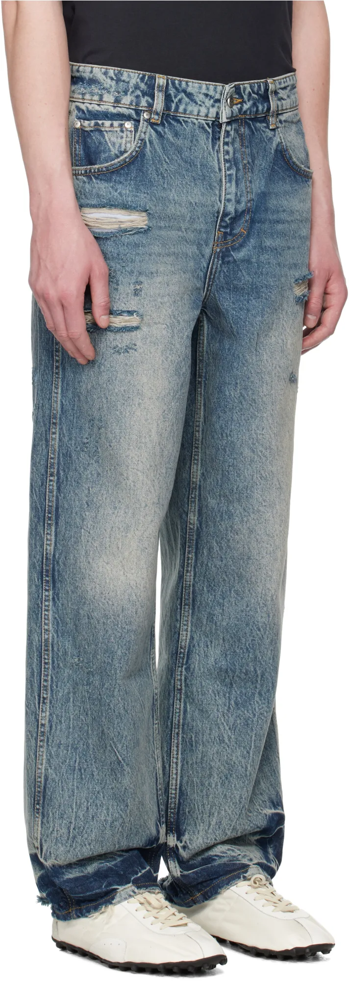 R3 Distressed Baggy Jeans