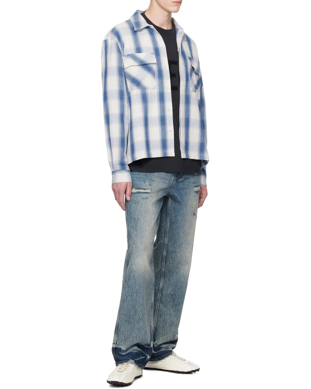 R3 Distressed Baggy Jeans